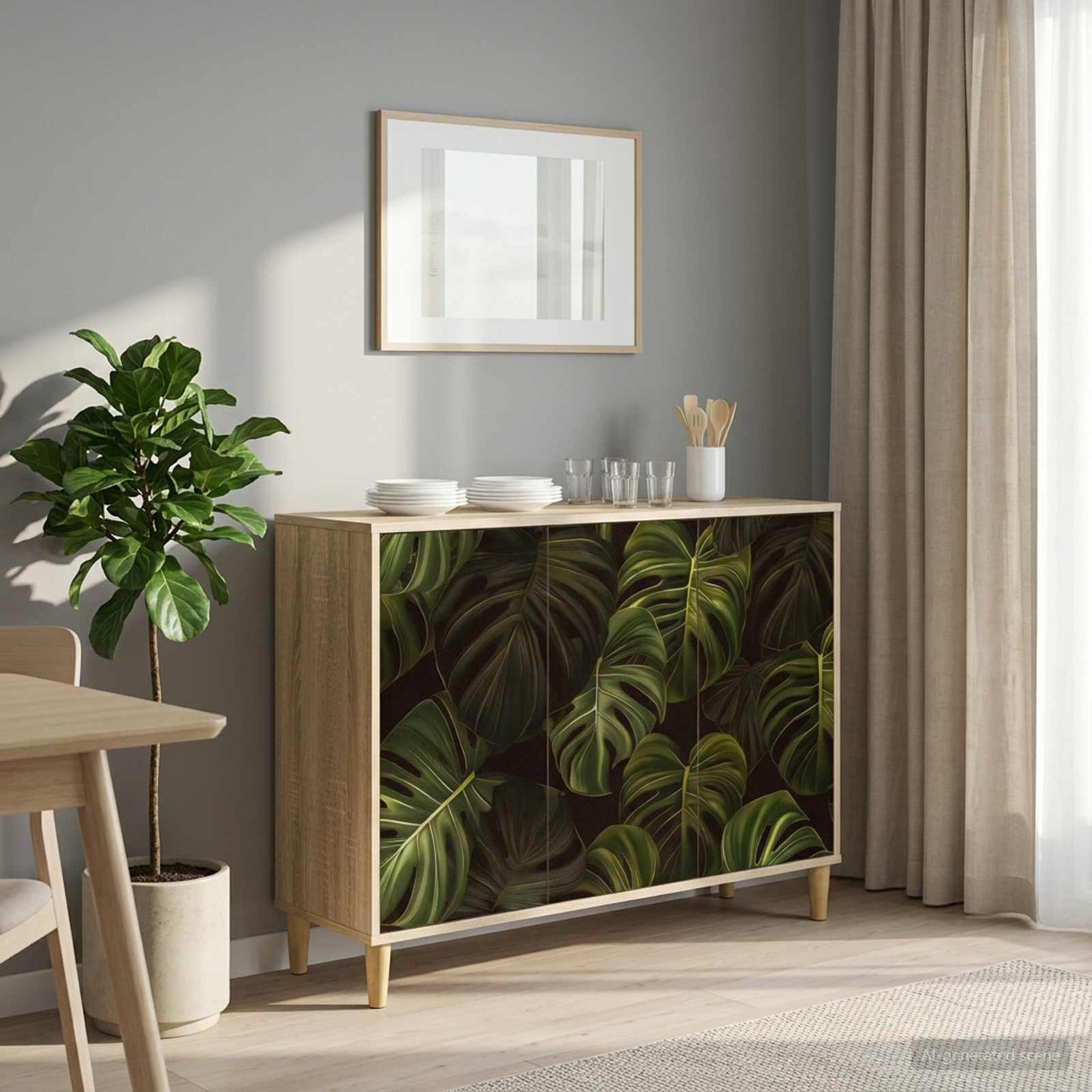 vidaXL Sideboard ELBURG Sonoma 102 x 33 x 75 cm Engineered Wood