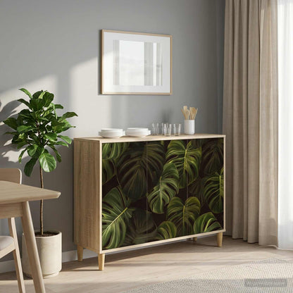 vidaXL Sideboard ELBURG Sonoma 102 x 33 x 75 cm Engineered Wood