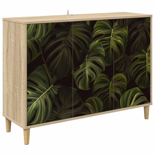 vidaXL Sideboard ELBURG Sonoma 102 x 33 x 75 cm Engineered Wood