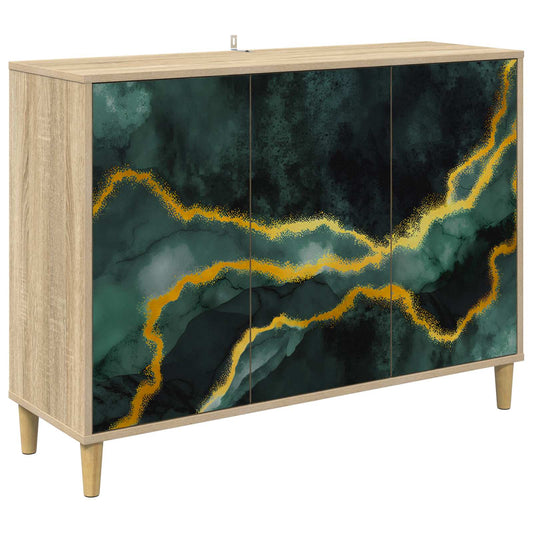 vidaXL Sideboard WIJHE Sonoma 102 x 33 x 75 cm Engineered Wood