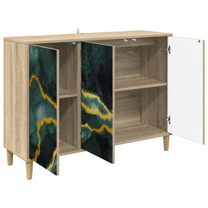 vidaXL Sideboard WIJHE Sonoma 102 x 33 x 75 cm Engineered Wood