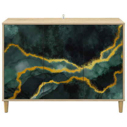vidaXL Sideboard WIJHE Sonoma 102 x 33 x 75 cm Engineered Wood