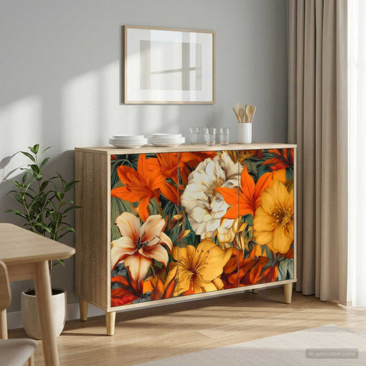 vidaXL Sideboard GENNEP Sonoma 102 x 33 x 75 cm Engineered Wood