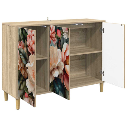 vidaXL Sideboard BORNE Sonoma 102 x 33 x 75 cm Engineered Wood
