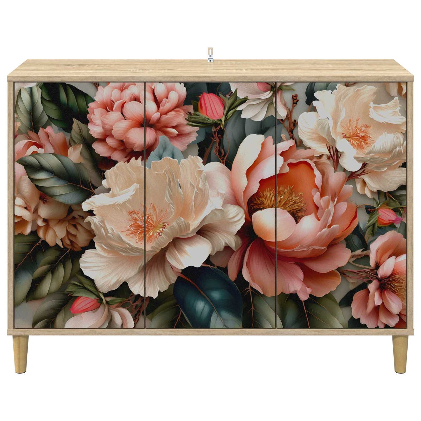 vidaXL Sideboard BORNE Sonoma 102 x 33 x 75 cm Engineered Wood