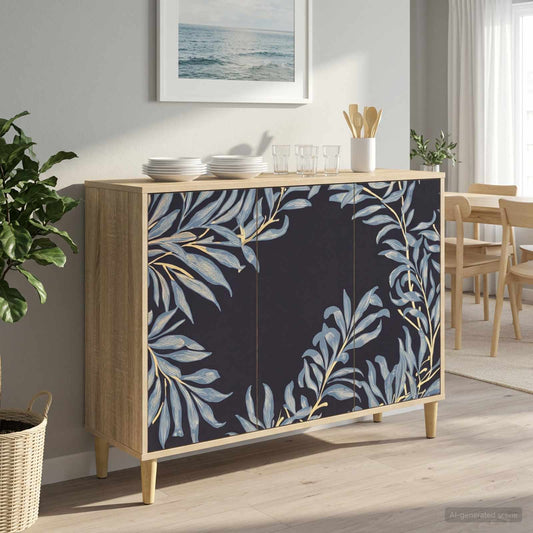 vidaXL Sideboard DOKKUM Sonoma 102 x 33 x 75 cm Engineered Wood