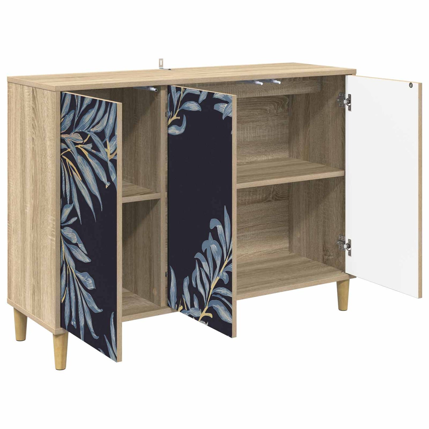 vidaXL Sideboard DOKKUM Sonoma 102 x 33 x 75 cm Engineered Wood