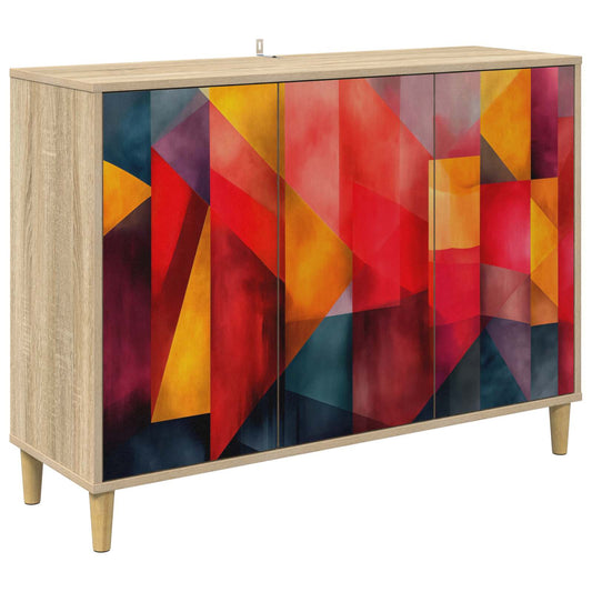 vidaXL Sideboard HEESCH Sonoma 102 x 33 x 75 cm Engineered Wood