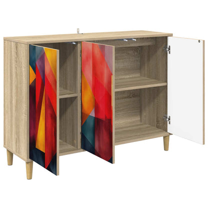 vidaXL Sideboard HEESCH Sonoma 102 x 33 x 75 cm Engineered Wood