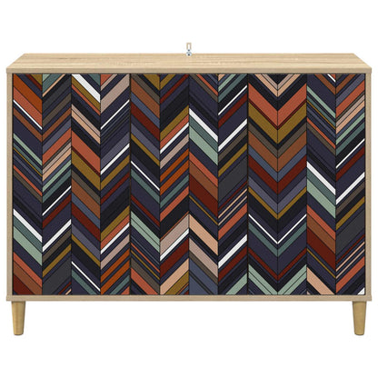 vidaXL Sideboard OMMEN Sonoma 102 x 33 x 75 cm Engineered Wood