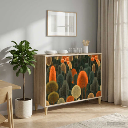 vidaXL Sideboard ZAANDAM Sonoma 102 x 33 x 75 cm Engineered Wood