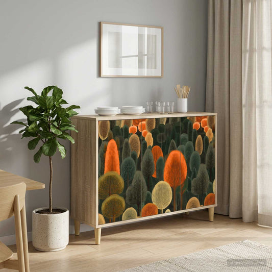 vidaXL Sideboard ZAANDAM Sonoma 102 x 33 x 75 cm Engineered Wood