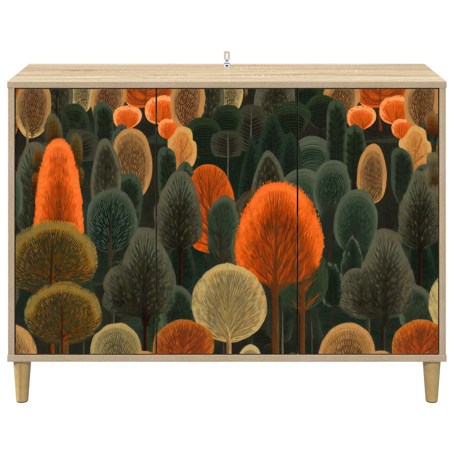 vidaXL Sideboard ZAANDAM Sonoma 102 x 33 x 75 cm Engineered Wood
