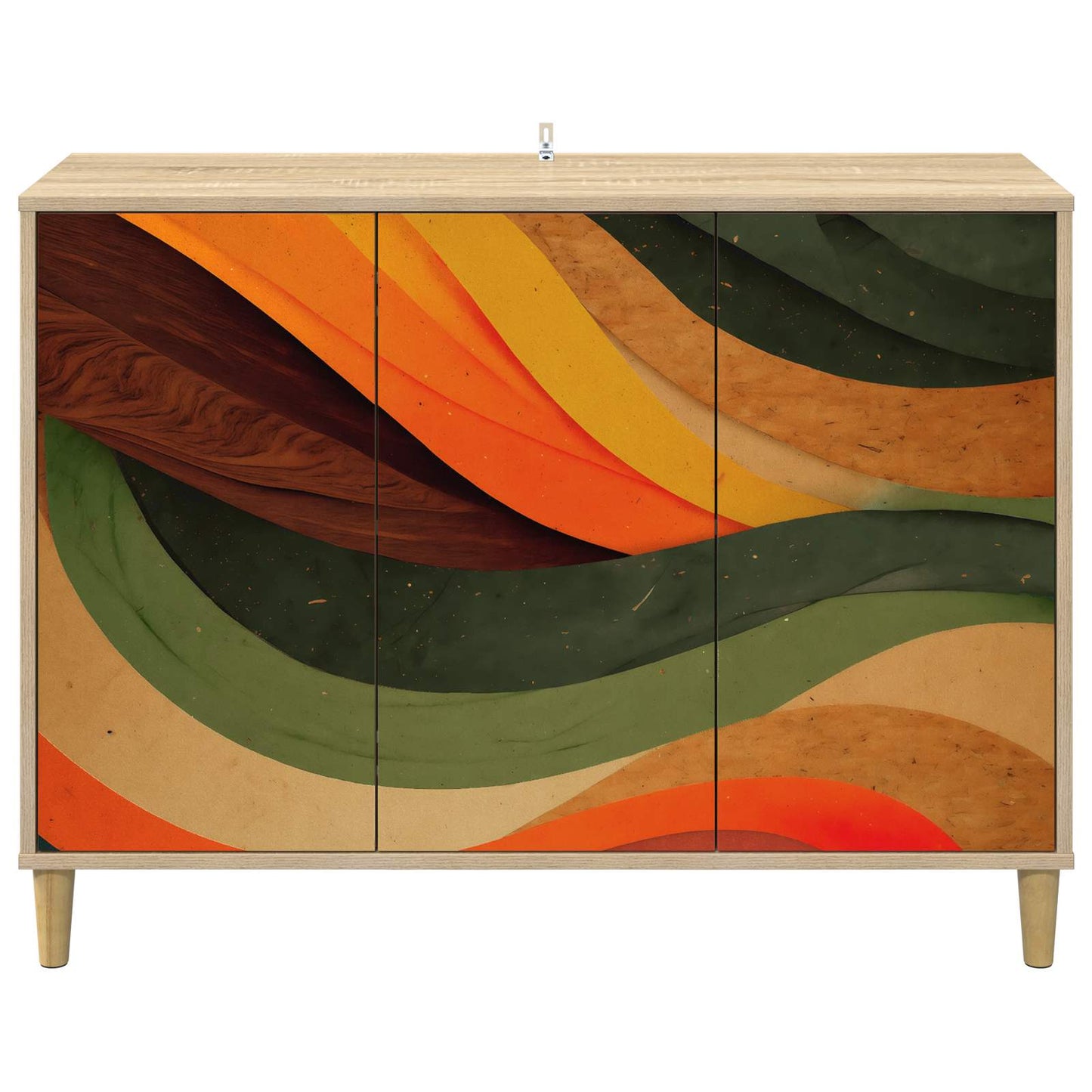 vidaXL Sideboard BONN Sonoma 102 x 33 x 75 cm Engineered Wood