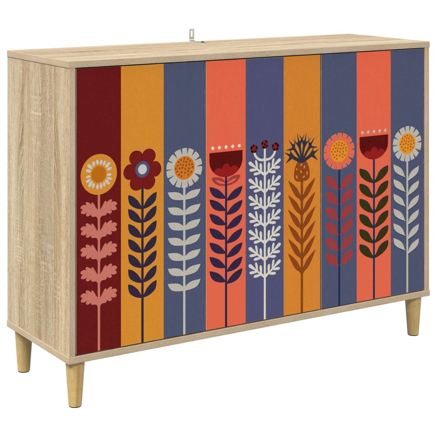 vidaXL Sideboard ESSEN Sonoma 102 x 33 x 75 cm Engineered Wood