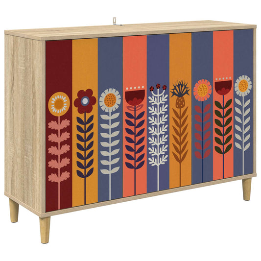 vidaXL Sideboard ESSEN Sonoma 102 x 33 x 75 cm Engineered Wood