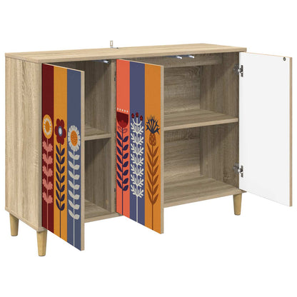 vidaXL Sideboard ESSEN Sonoma 102 x 33 x 75 cm Engineered Wood