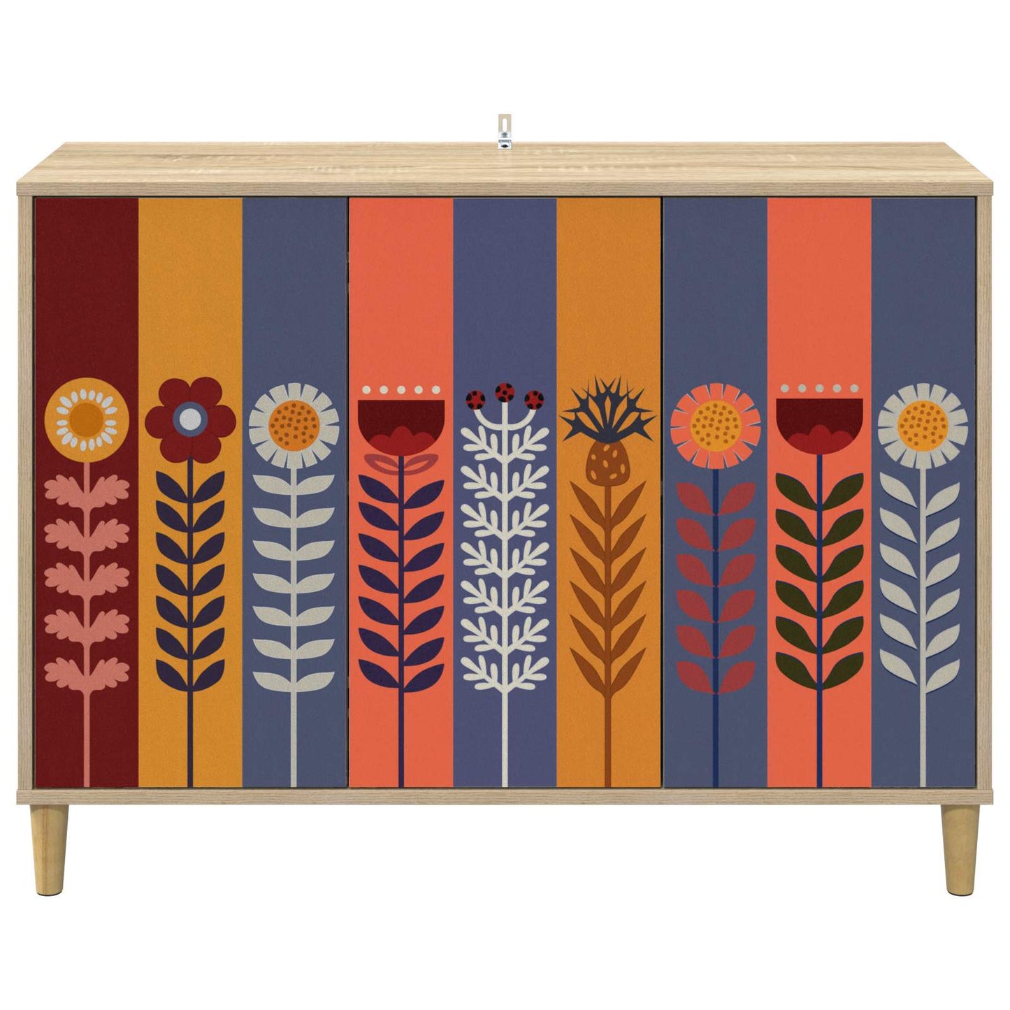 vidaXL Sideboard ESSEN Sonoma 102 x 33 x 75 cm Engineered Wood