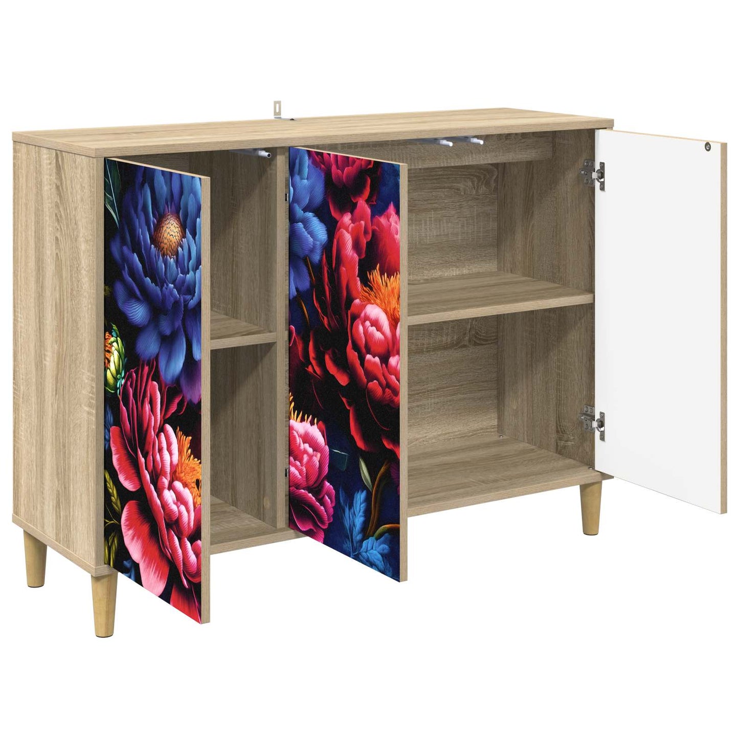 vidaXL Sideboard KIEL Sonoma 102 x 33 x 75 cm Engineered Wood