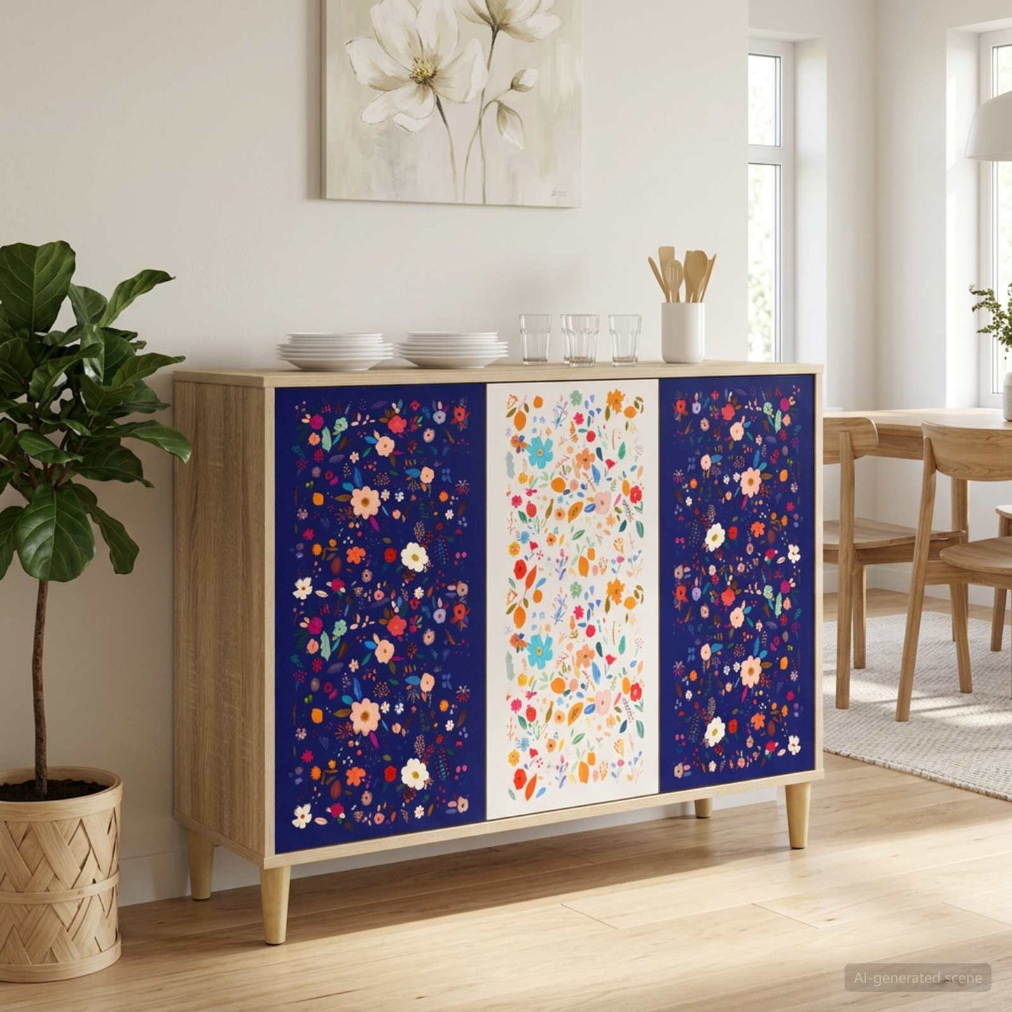 vidaXL Sideboard MAINZ Sonoma 102 x 33 x 75 cm Engineered Wood