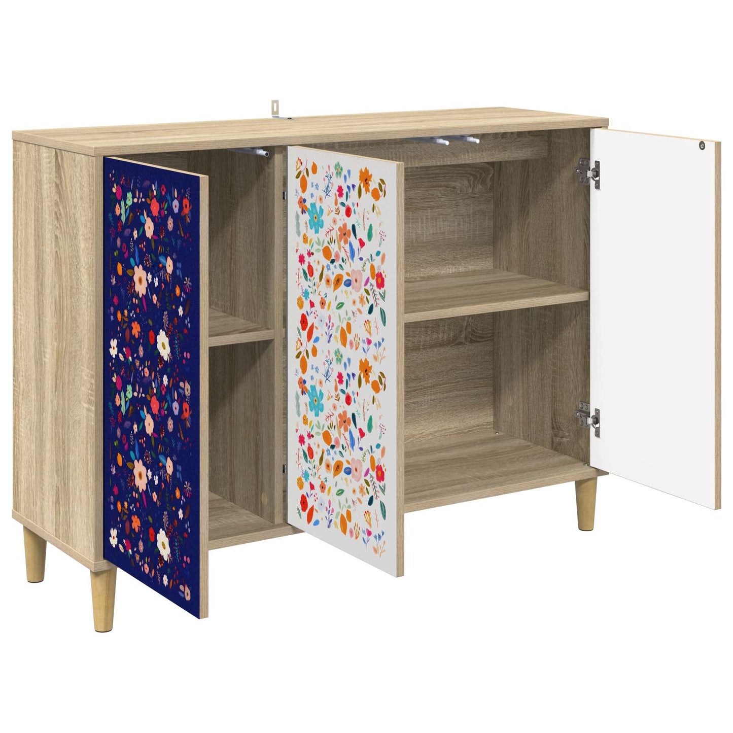 vidaXL Sideboard MAINZ Sonoma 102 x 33 x 75 cm Engineered Wood
