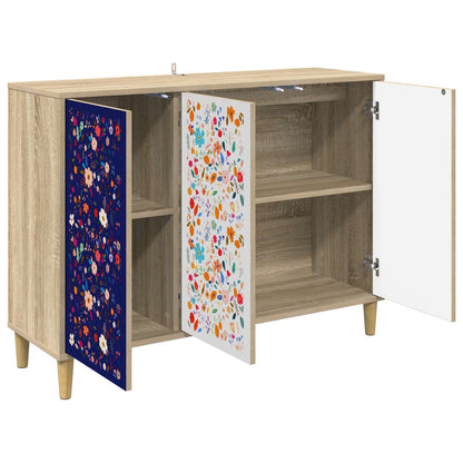 vidaXL Sideboard MAINZ Sonoma 102 x 33 x 75 cm Engineered Wood