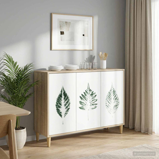 vidaXL Sideboard HANAU Sonoma 102 x 33 x 75 cm Engineered Wood