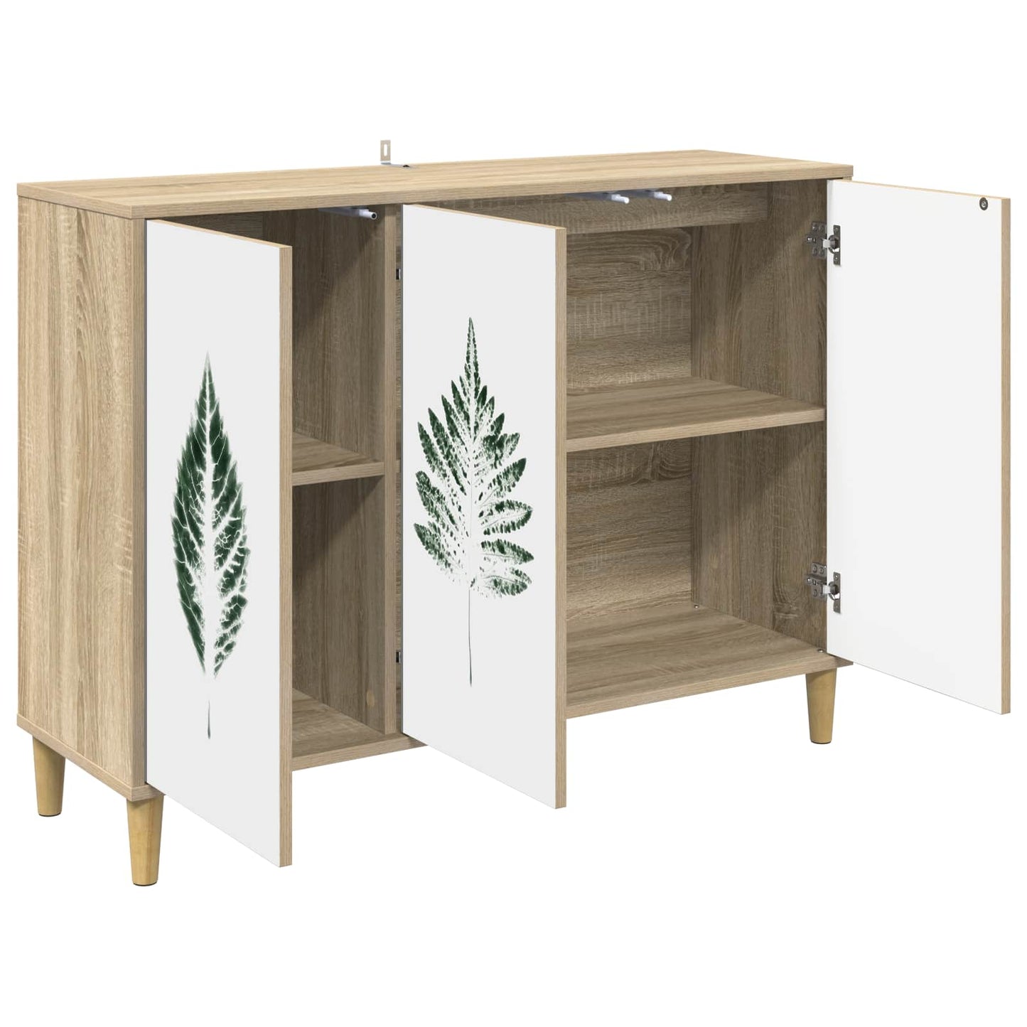 vidaXL Sideboard HANAU Sonoma 102 x 33 x 75 cm Engineered Wood