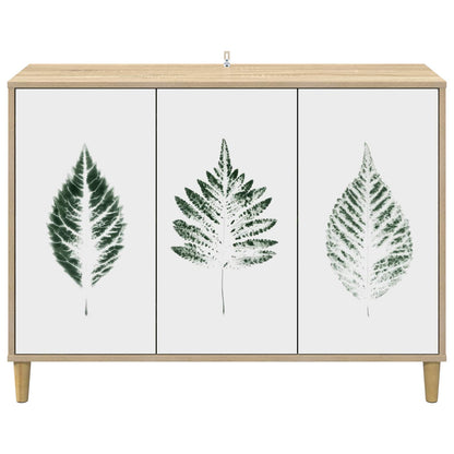 vidaXL Sideboard HANAU Sonoma 102 x 33 x 75 cm Engineered Wood
