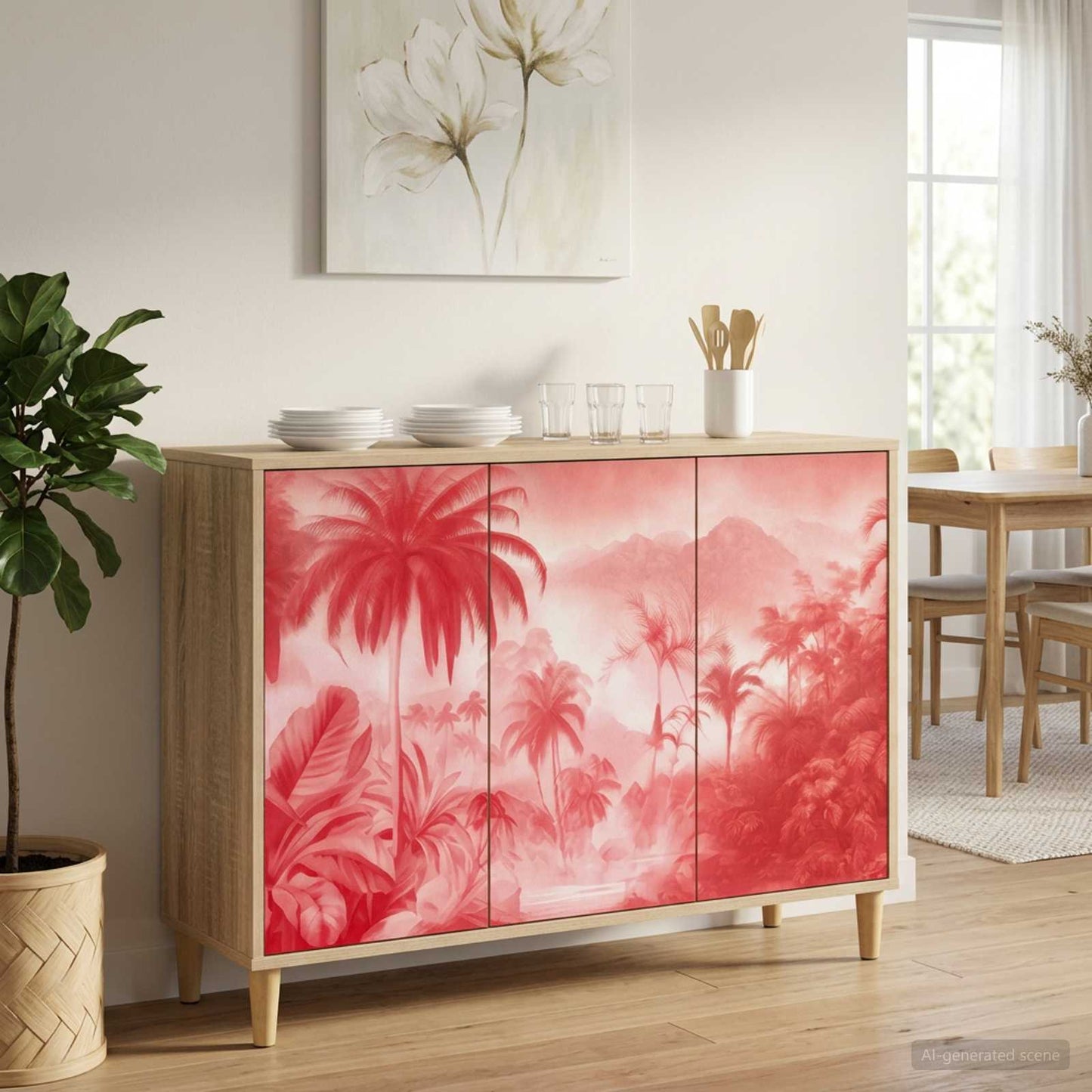vidaXL Sideboard AACHEN Sonoma 102 x 33 x 75 cm Engineered Wood