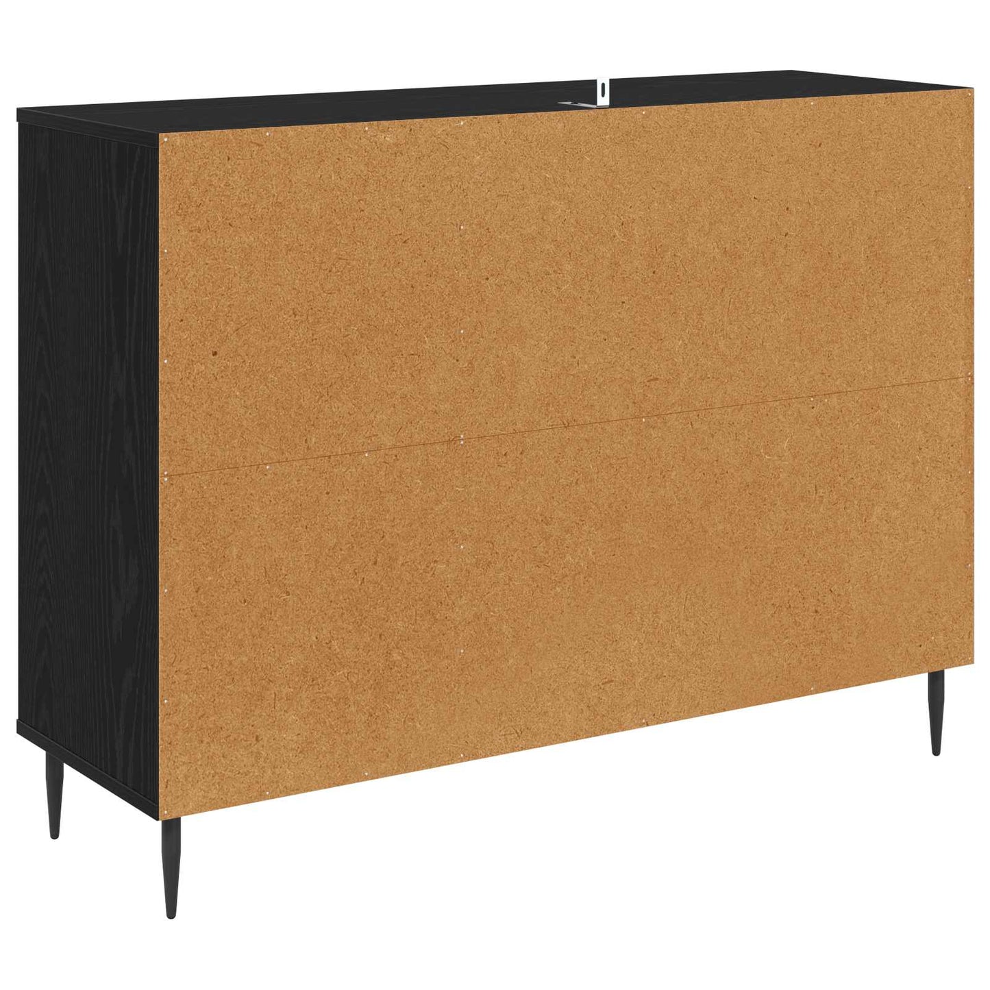 vidaXL Sideboard GELEEN Black Oak 102 x 33 x 76 cm Engineered Wood
