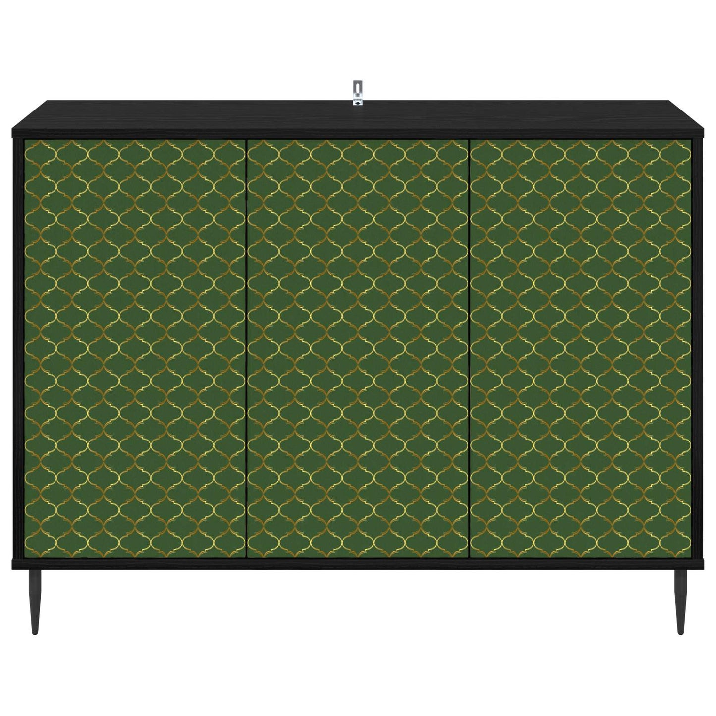 vidaXL Sideboard GELEEN Black Oak 102 x 33 x 76 cm Engineered Wood