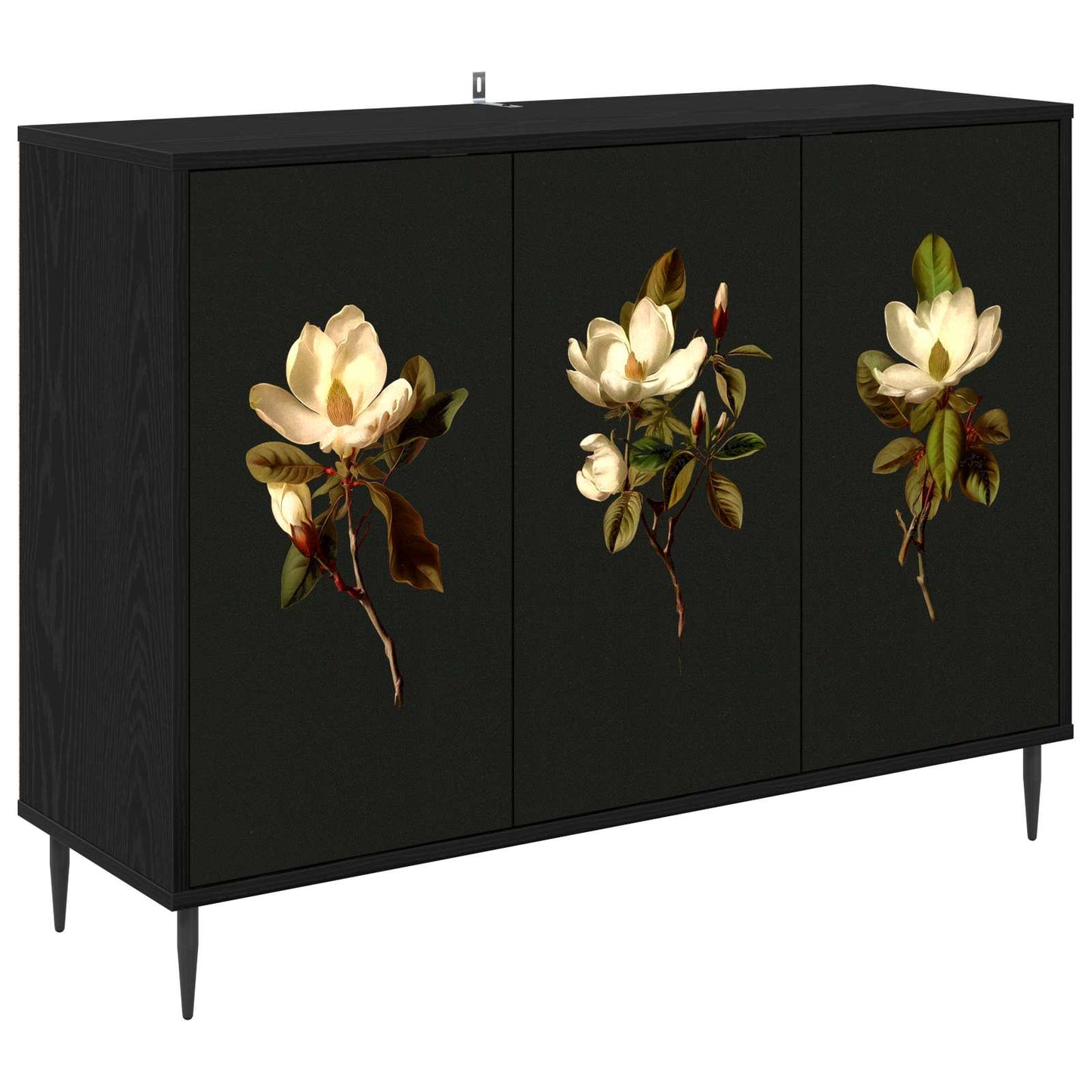vidaXL Sideboard BREMEN Black Oak 102 x 33 x 76 cm Engineered Wood