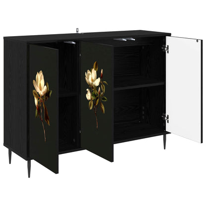 vidaXL Sideboard BREMEN Black Oak 102 x 33 x 76 cm Engineered Wood