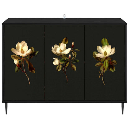 vidaXL Sideboard BREMEN Black Oak 102 x 33 x 76 cm Engineered Wood