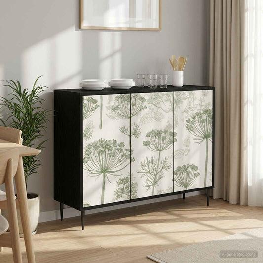 vidaXL Sideboard GOTHA Black Oak 102 x 33 x 76 cm Engineered Wood
