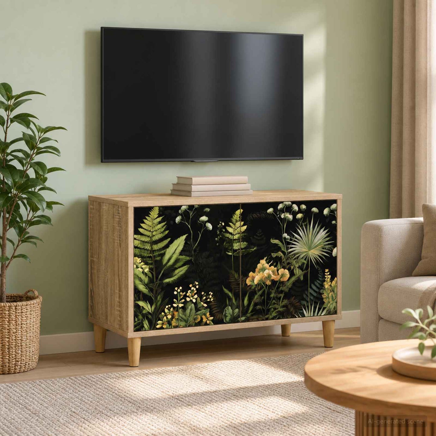 vidaXL TV Cabinet RHENEN 69 x 33 x 50 cm Sonoma Engineered Wood