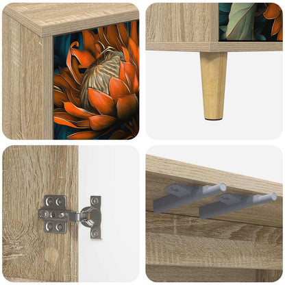 vidaXL TV Cabinet LOCHEM 69 x 33 x 50 cm Sonoma Engineered Wood