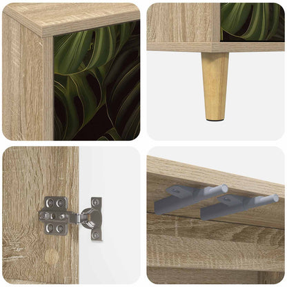 vidaXL TV Cabinet ELBURG 69 x 33 x 50 cm Sonoma Engineered Wood