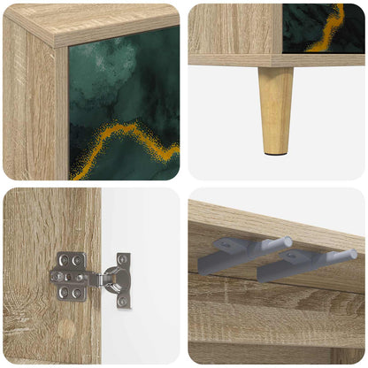 vidaXL TV Cabinet WIJHE 69 x 33 x 50 cm Sonoma Engineered Wood