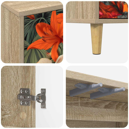 vidaXL TV Cabinet GENNEP 69 x 33 x 50 cm Sonoma Engineered Wood
