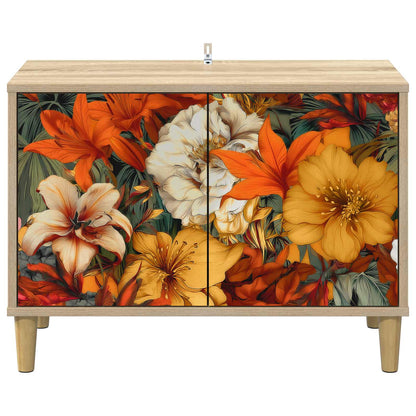vidaXL TV Cabinet GENNEP 69 x 33 x 50 cm Sonoma Engineered Wood