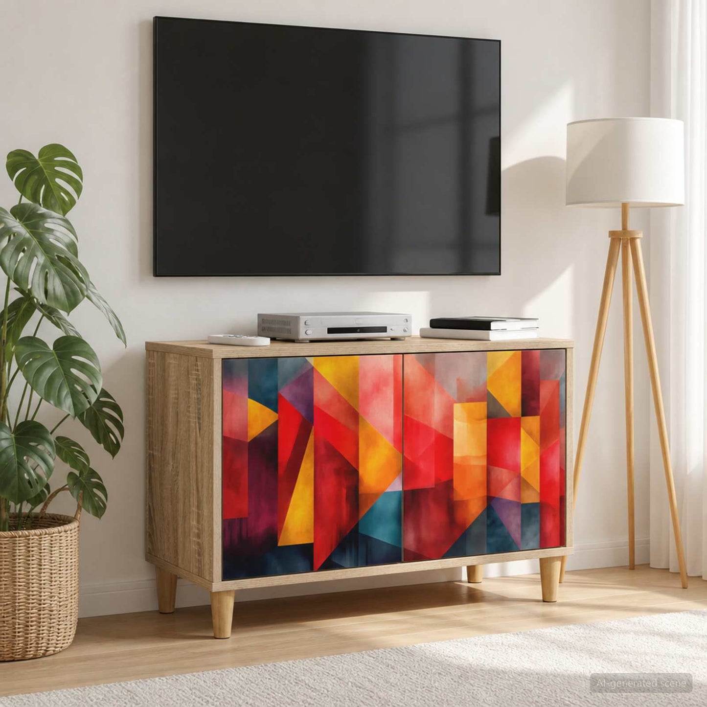 vidaXL TV Cabinet HEESCH 69 x 33 x 50 cm Sonoma Engineered Wood