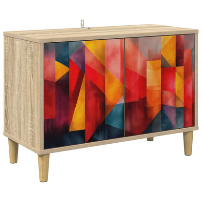 vidaXL TV Cabinet HEESCH 69 x 33 x 50 cm Sonoma Engineered Wood