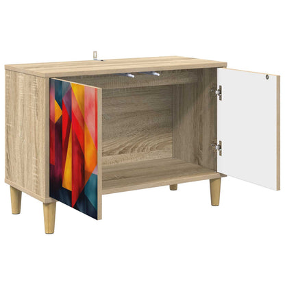 vidaXL TV Cabinet HEESCH 69 x 33 x 50 cm Sonoma Engineered Wood