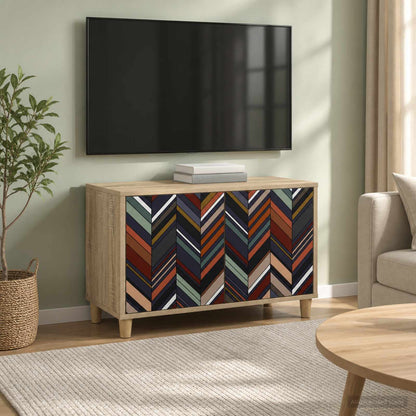 vidaXL TV Cabinet OMMEN 69 x 33 x 50 cm Sonoma Engineered Wood