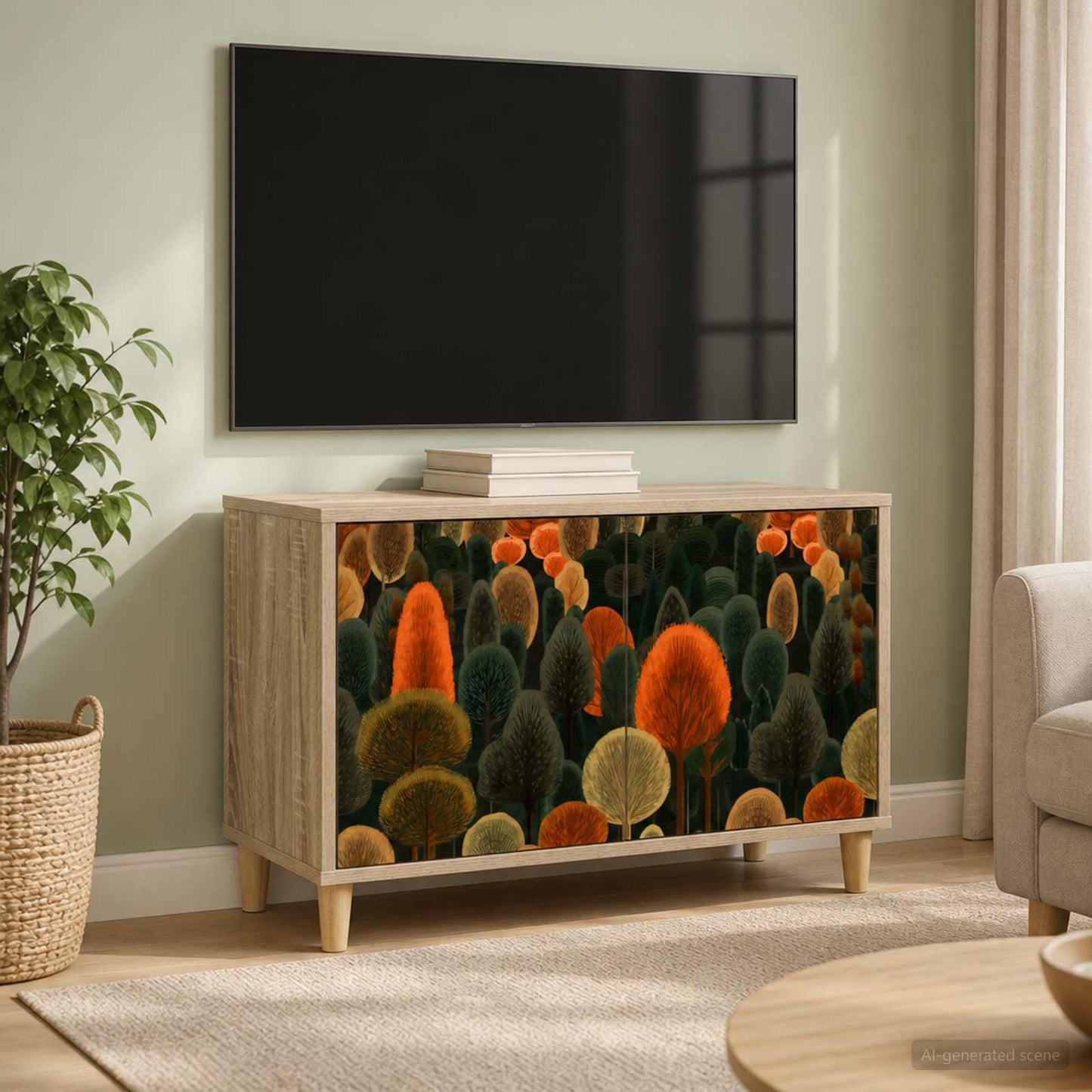 vidaXL TV Cabinet ZAANDAM 69 x 33 x 50 cm Sonoma Engineered Wood