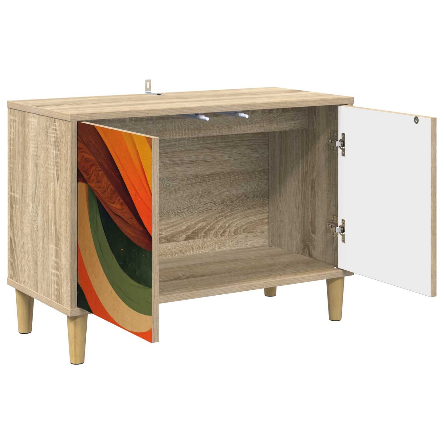 vidaXL TV Cabinet BONN 69 x 33 x 50 cm Sonoma Engineered Wood