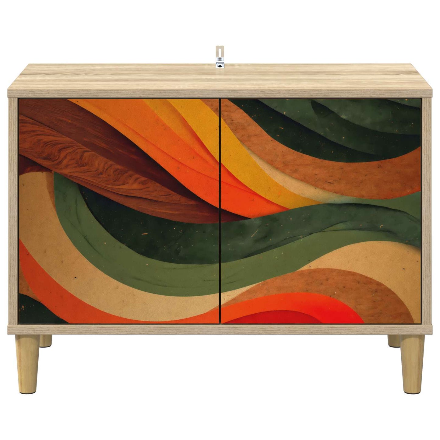 vidaXL TV Cabinet BONN 69 x 33 x 50 cm Sonoma Engineered Wood