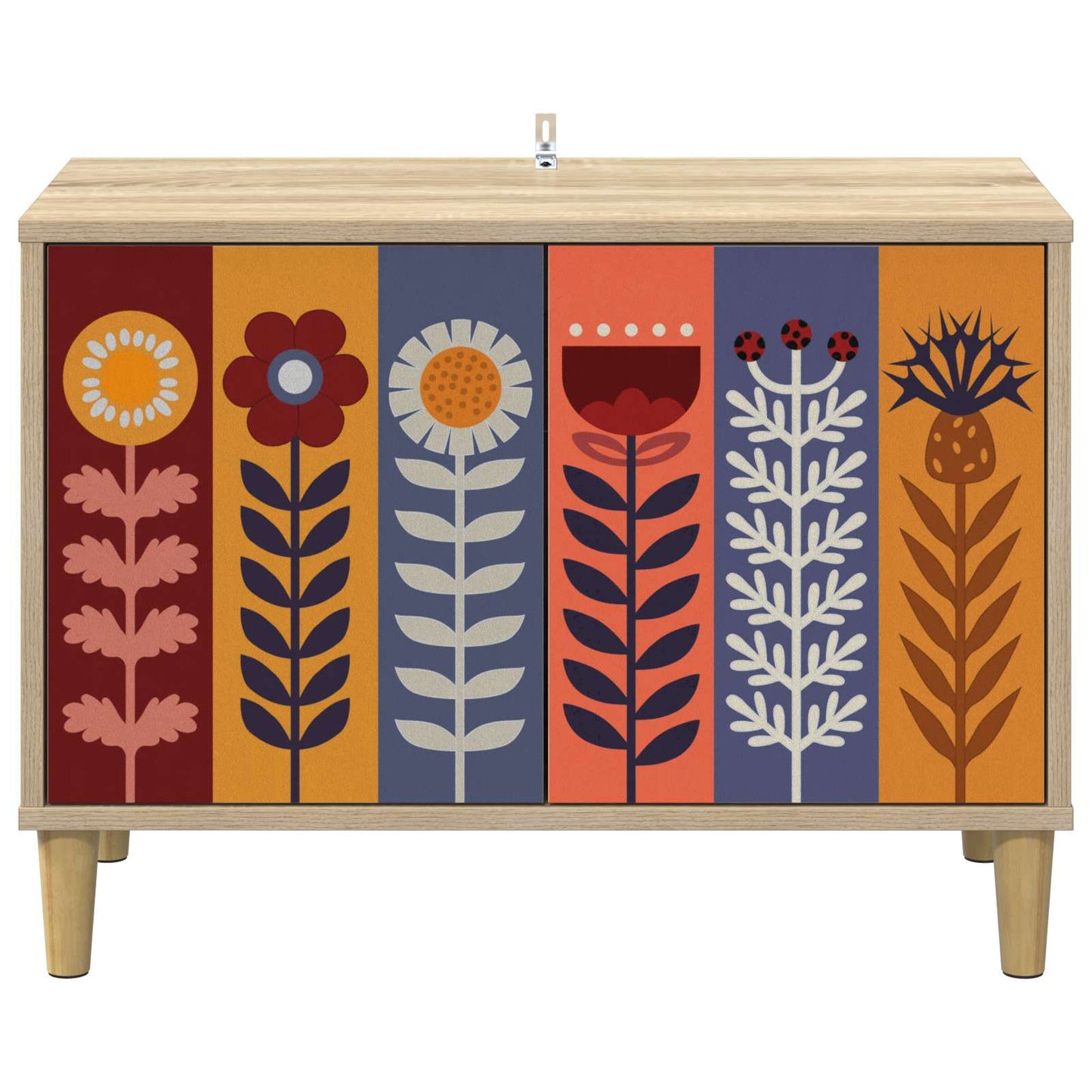 vidaXL TV Cabinet ESSEN 69 x 33 x 50 cm Sonoma Engineered Wood